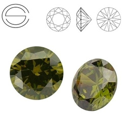 RD II MM 9 Cyrkonia (Cubic zircon) OLIVINE