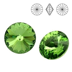 1122 MM 14 Swarovski Rivoli PERIDOT F