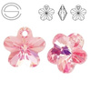 6744 MM 14 Swarovski Flower LIGHT ROSE AB