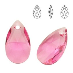 6106 MM 22 Swarovski Pear-shaped ROSE