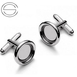 MTWP-12 Cufflinks setting Silver 925  RHODIUM PLATED