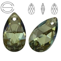 6106 MM 22 Swarovski Pear-shaped IRIDESCENT GREEN