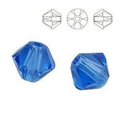 PRECIOSA 451-69-302 Rondelle Maxima MM 4 SAPPHIRE 10 pcs.