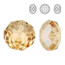 5040 MM 12 Swarovski Briolette GOLDEN SHADOW GSHA