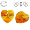 6228 MM 18 Swarovski Heart TOPAZ