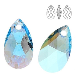 6106 MM 22 Swarovski Pear-shaped AQUAMARINE SHIM