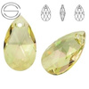 6106 MM 16 Swarovski Pear-shaped LUMINOUS GREEN