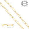 LRWZ-070 Chain 10cm Silver 925 Gold Plated