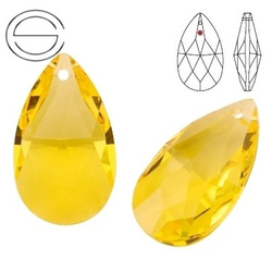 8721 MM 28 Swarovski Pear-shaped LIGHT TOPAZ