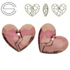 6263 MM 36 Swarovski Forever 1 Heart ANTIQUE PINK