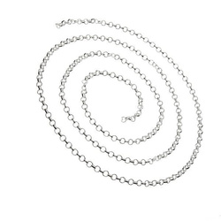 Rolo R 002 Sterling Silver 925 Silver Chain for Jewelry Making