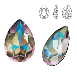 4320 MM 14 Swarovski Pear-shaped ARMY GREEN DELITE