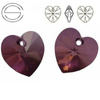 6228 MM 14 Swarovski Heart LILAC SHADOW LISH