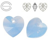 6228 MM 10 Swarovski Heart AIR BLUE OPAL