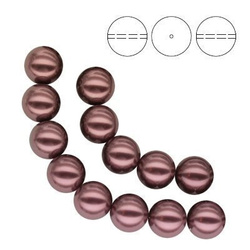 PRECIOSA 131-10-011 Round Pearl Maxima 4 mm  LIGHT BURGUNDY 1 opak. = 600 szt.