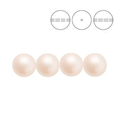 PRECIOSA 131-10-011 Round Pearl Maxima 6 mm CREAMROSE 1 pkg. = 200 pcs.