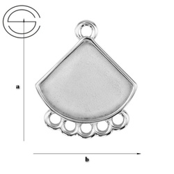 BDK-116 Baza do kolczyków do 2714 Fan Srebro 925