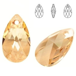 6106 MM 16 Swarovski Pear-shaped GOLDEN SHADOW