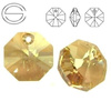 6401 MM 12 Swarovski Octagon GOLDEN SHADOW GSHA