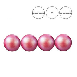 PRECIOSA 131-10-011 Round Pearl Maxima 8 mm PEARLESCENT RED 1 pkg. = 10 pcs.