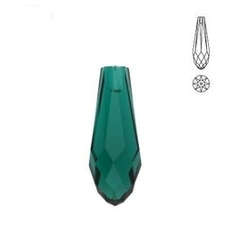 6530 MM 30 Swarovski Pure Drop EMERALD