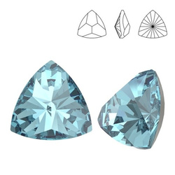 4799 MM 14 Swarovski Triangle AQUAMARINE F