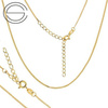 BNZ-4 Necklace choker CURB pr. 925 GOLD PLATED