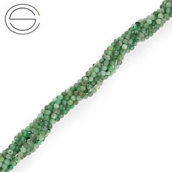 KN-RF-2,0 EME Natural stone - round faceted - EMERALD