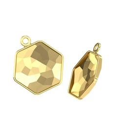 4683/J MM 12 Swarovski Hexagon - oprawa - Gold