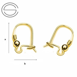 BZZ-08 Bigle zamknięte do podwieszania POZŁACANE