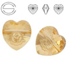 5742 MM 14 Swarovski Heart GOLDEN SHADOW GSHA