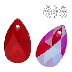 6106 MM 16 Swarovski Pear-shaped LIGHT SIAM SHIM