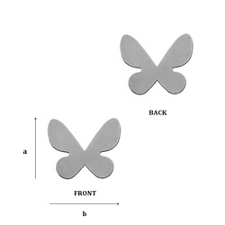 CL-455A/K BUTTERFLY 10 mm Sterling Silver 925