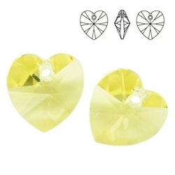 6228 MM 18 Swarovski Heart JONQUIL