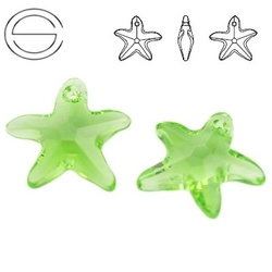 6721 MM 20 Swarovski Starfish PERIDOT