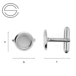 MTW-10 Cufflinks base Silver 925