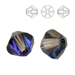 5328 MM 4 Swarovski XILION Bicone HELIOTROPE HEL