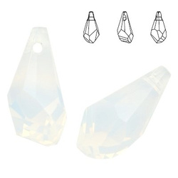 6015 MM 21 Swarovski Polygon WHITE OPAL