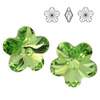 4744 MM 6 Swarovski Flower PERIDOT F