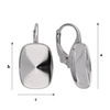 BAP-100/14 Leverbacks for 4568 Swarovski - Earring Hooks - Sterling Silver 925 Rhodium Plated