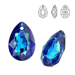 6433 MM 16 Swarovski Pear Cut BERMUDA BLUE BBL P