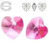 6228 MM 14 Swarovski Heart ROSE