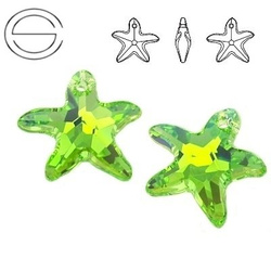 6721 MM 16 Swarovski Starfish PERIDOT AB