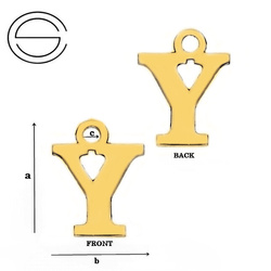 CLZ-682Y Zawieszka Alfabet Literka Y Srebro pr. 925