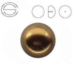 5817 MM 8 Swarovski Cabochon ANTIQUE BRASS PEARL