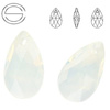 6106 MM 28 Swarovski Pear-shaped WHITE OPAL