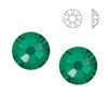 2058 SS 6 Swarovski XILION Rose EMERALD F