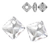 6431 MM 9 Swarovski Princess Cut CRYSTAL