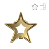 4745/S MM 10 Swarovski Star - Brass