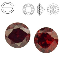 RD II MM 9 Cyrkonia (Cubic zircon) DARK GARNET